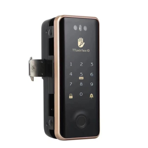 Khóa cửa kính Smart S6 Pro Black Gold